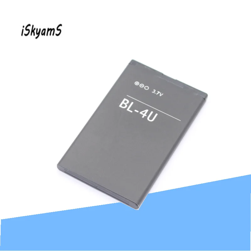 ISkyamS 1x1000 мА/ч BL 4U Замена Батарея для Nokia 5330XM 5530XM 5730XM 5250 6212C 6600S 6600is E66 E75 C5 03 05 530|Чехлы с