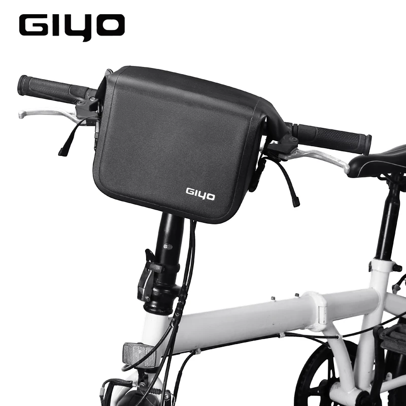

GIYO Waterproof Bike Handlebar Bag Quick Release Bicycle Pannier Front Frame Storage Cycling Basket Bag For Commuter Casual Bike