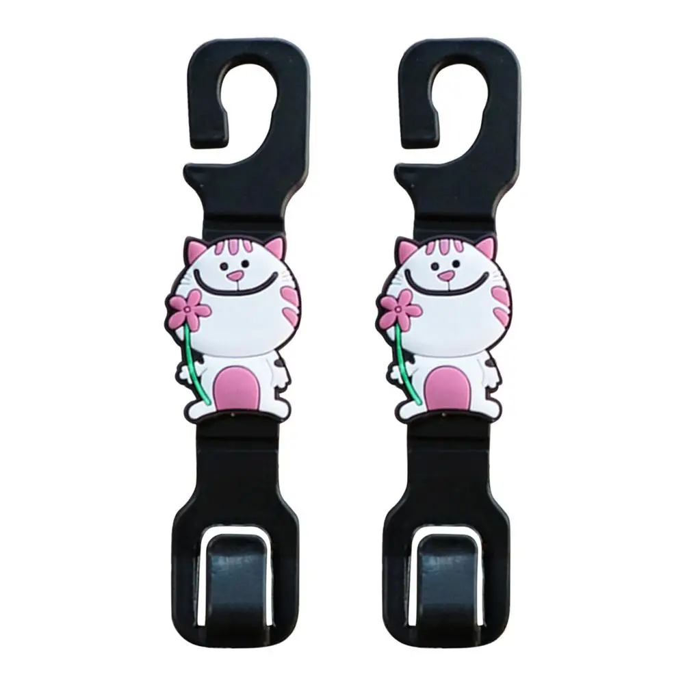 

2 Pieces Universal Car Seat Backrest Cartoon Hook Hanger Storage Rack Creative Car Interior Accessories