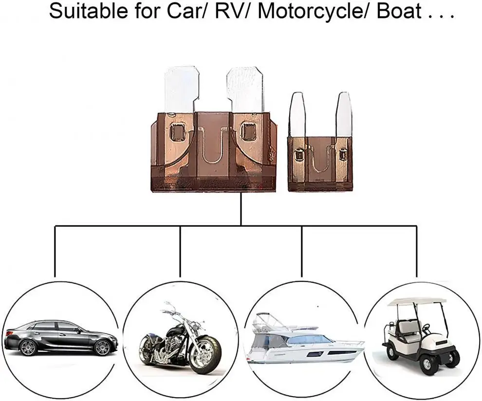 Предохранители для авто 250 шт. набор предохранителей в ассортименте страхования