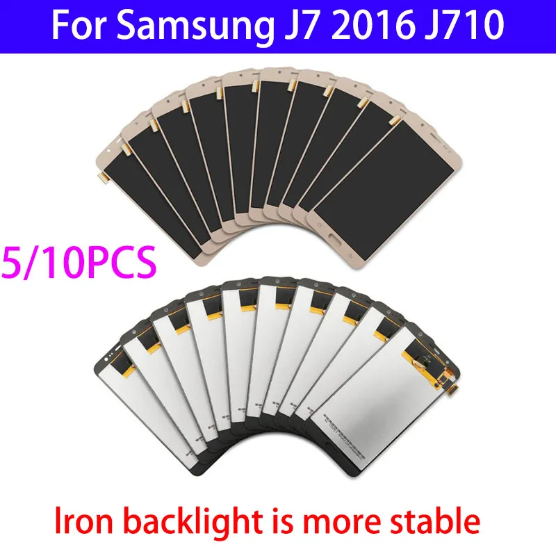 

5/10 шт. Железный 2 TFT ЖК-дисплей для Samsung Galaxy J7 2016 J710 SM-J710F J710M J710H ЖК-дисплей и сенсорный экран дигитайзер в сборе