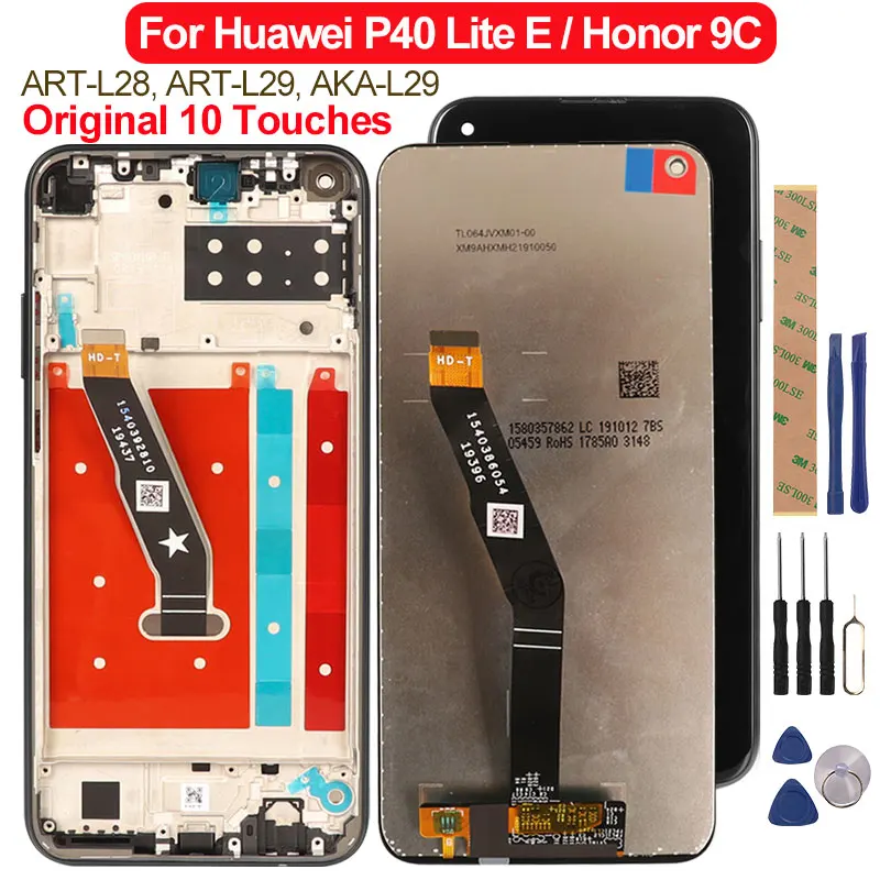 Дисплей для Huawei P40 Lite E ART L28 L29 ЖК дисплей стеклянный сенсорный экран Honor 9C телефон с