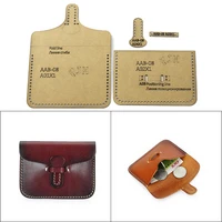 diy handmade leather goods version type special board card mould business card coin purse kraft paper template leather tool