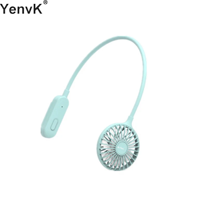 

2020 New Arrival USB Portable Mini Neck Fan Air Conditioner USB Rechargeable Fan Single Head Handheld Lazy Fan