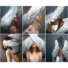 Цифровая живопись AMY-Female Flower, ручная роспись на холсте, современная цветная живопись, Женский портрет украшения дома, подарки DIY