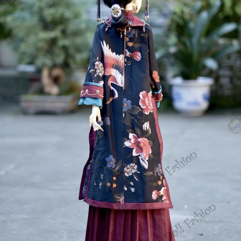 Bjd sd10 blythe Одежда Чонсам одежда узоры комплект DIY комплекты|Куклы| |
