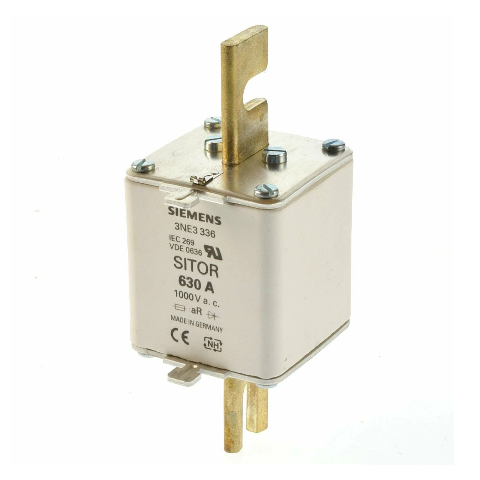 

Новый оригинальный предохранитель Siemens SITOR 630A 1000V 3NE3336 3NE3 336