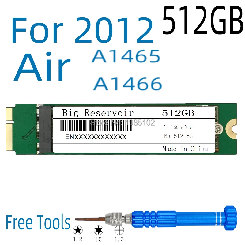 512 ГБ SSD для AIR 2012 ранний Mid Late A1465 MD223 MD224 A1466 MD231 MD232 512G | Компьютеры и офис