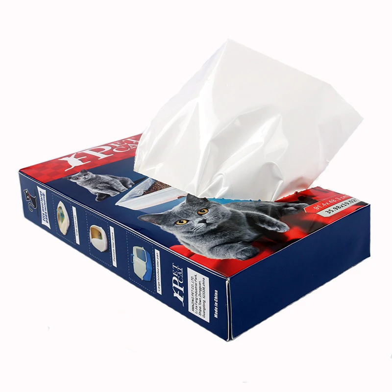 

10pcs Cat Litter Bags Cat Kitten Litter Box Liners Accessory Easy To Clean Durable Drawstring Garbage Bag Pet Supplies