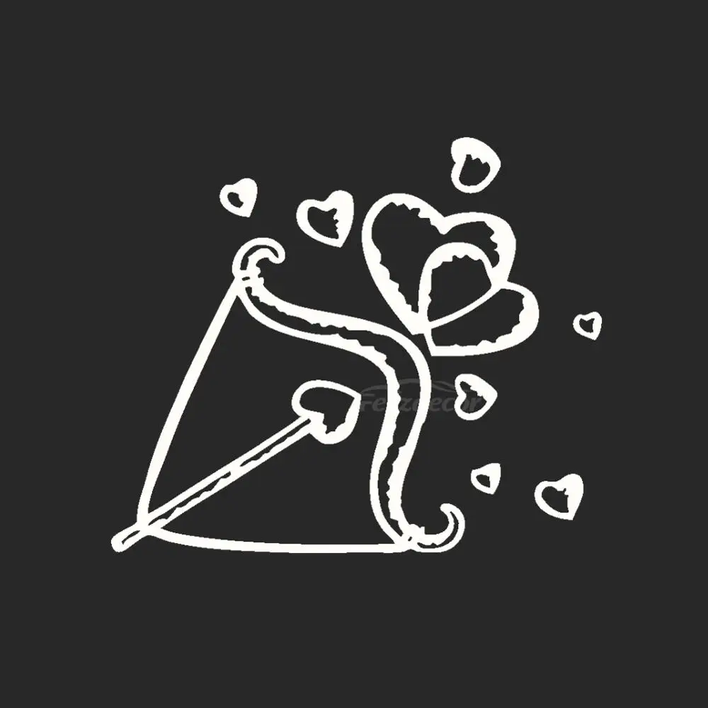 Купидона Сердце символизирует любовь высечки Виниловая пленка для оклеивания