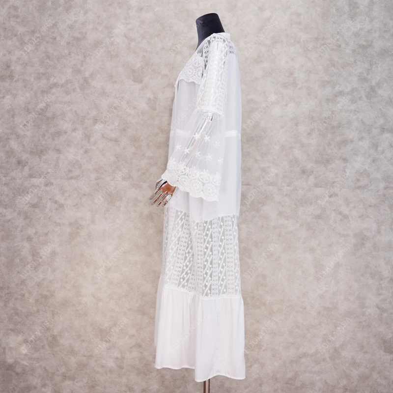 Хлопковая Пляжная накидка саронг купальный костюм кружевная пляжный парео