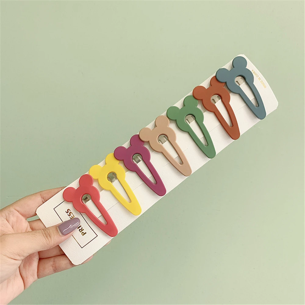 

10pcs/Set Hairpins Barrettes Candy Colors Geometric Girls Hairgrips Fashion Duckbill Hair BB Clip Women Jewelry Accessories