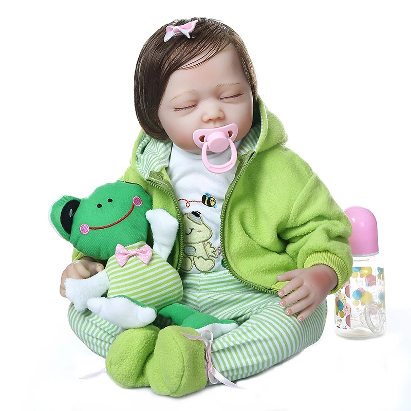 

Кукла reborn из силикона, игрушка для детей, подарок для детей, мультяшный, милый, Реалистичный, для девочек