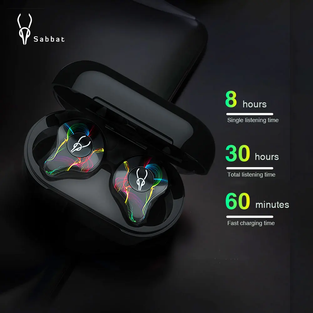 Sabbat X12 Pro наушники BT 5 1 TWS спортивные Hifi гарнитура водонепроницаемые HD стерео