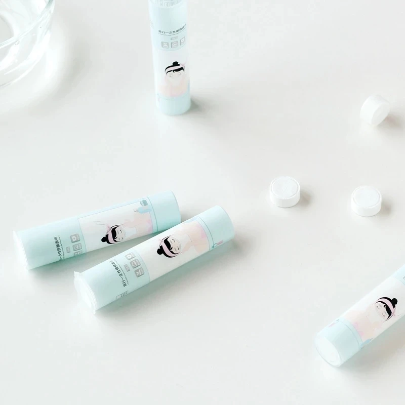 Одноразовые чистящие салфетки и коробка для хранения сжатые лица волшебные