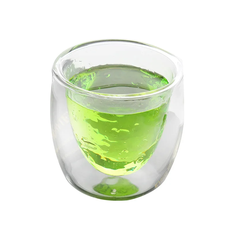 Креативная чашка из двойного стекла 250 мл милый стакан в форме клубники