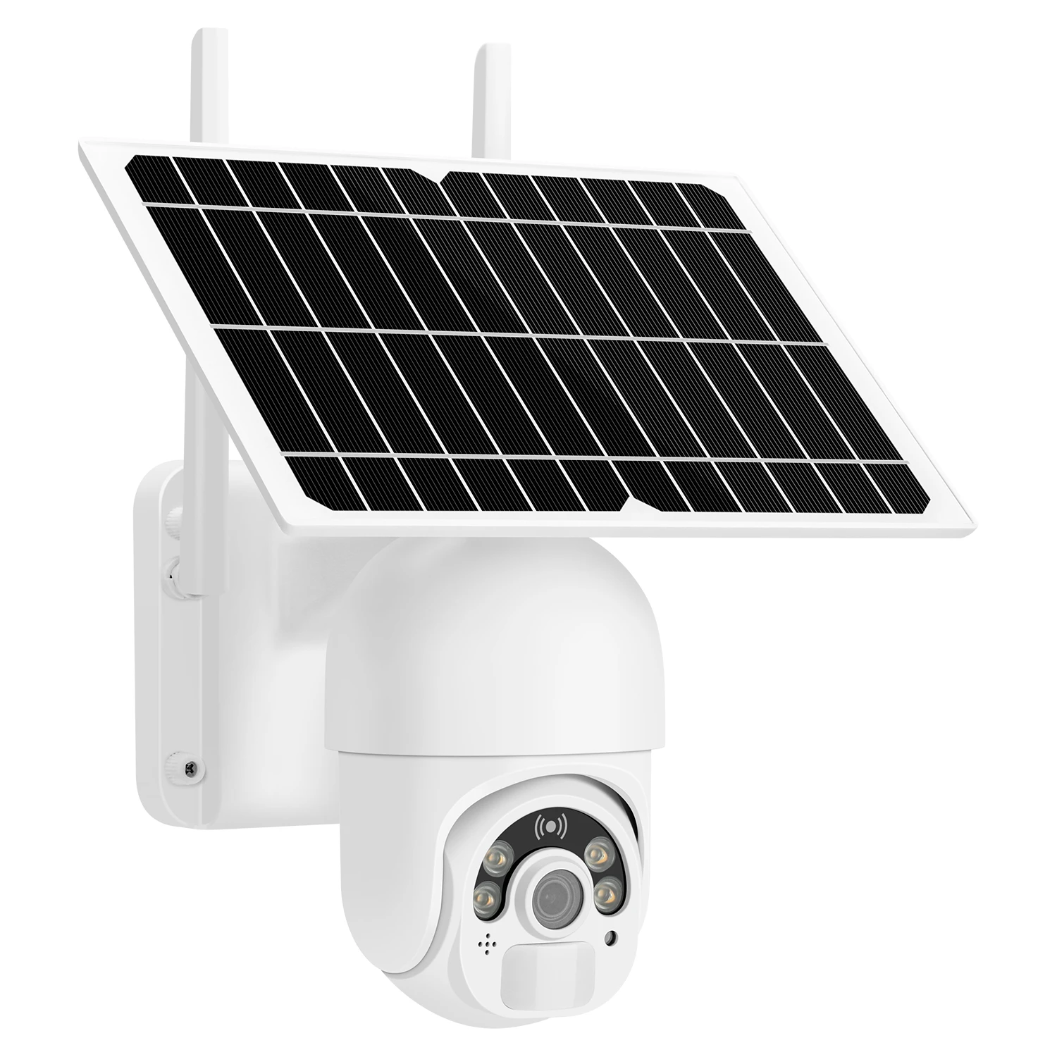

4G SIM IP Camera Outdoor 1080P 8W Solar Panel Rechargeable Battery Powered PTZ Security Waterproof 12m PIR Motion P2P No Network