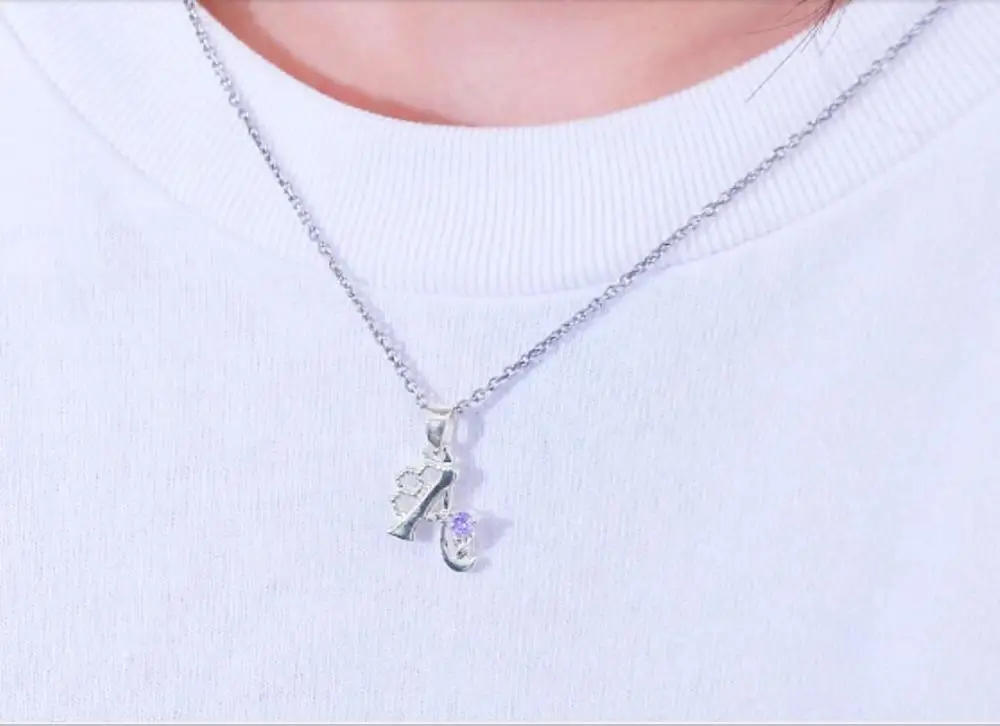 Памятная подвеска Детектив Конан хайбара ИИ Ожерелье S925 ювелирные изделия