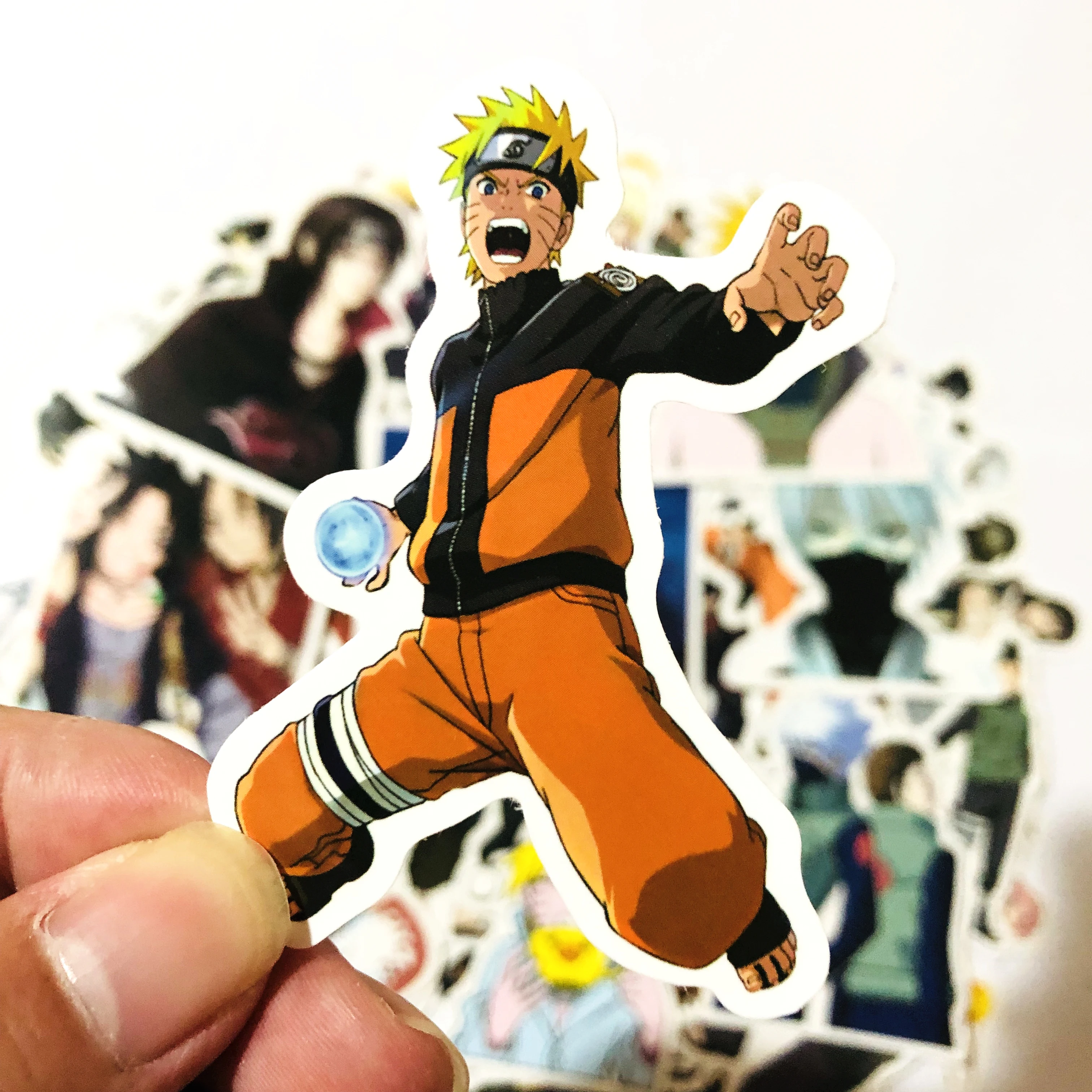 50/100 шт ПВХ водонепроницаемые стикеры NARUTO для ноутбука скейтборда Стикеры для багажа офисные игрушки