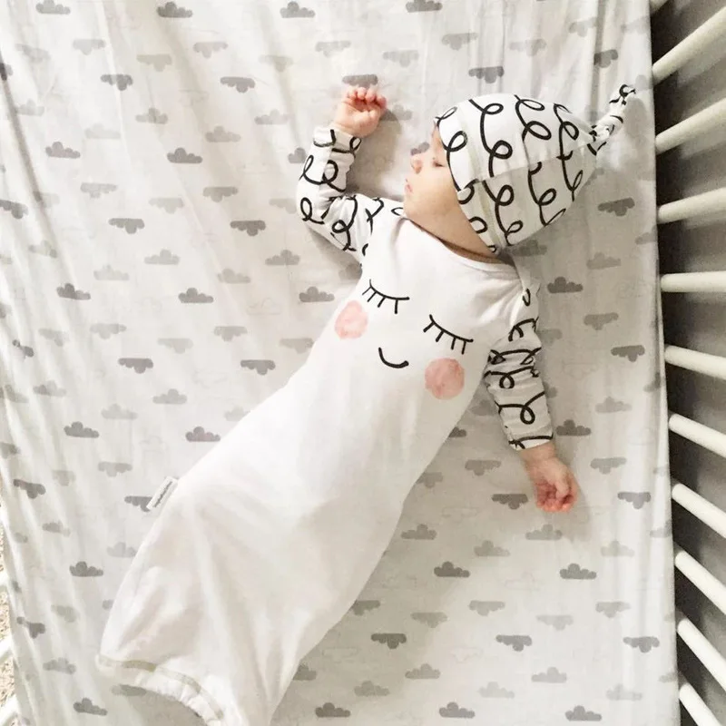 

Baby Swaddle Cotton Sleeping Bag 2-piece Set Thin Wrap Summer Infant Blankets Sleepsack Envelopes Newborns Bathrobe Bunting Bag