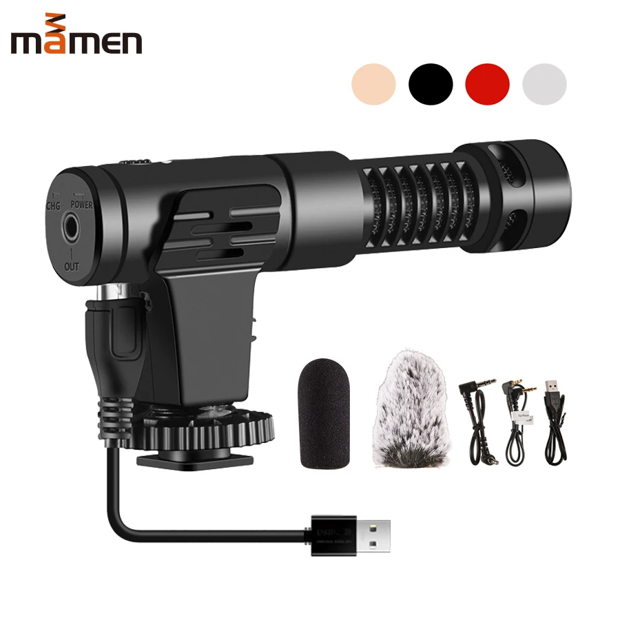 Микрофон MAMEN с разъемом 3 5 мм для камеры конденсаторный микрофон записи
