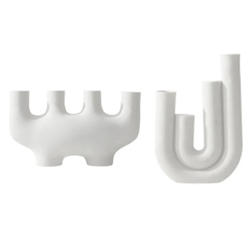 

2X подсвечник, керамический подсвечник, минималистичный подсвечник, креативный подсвечник, подсвечник, Настольный подсвечник типа A & B