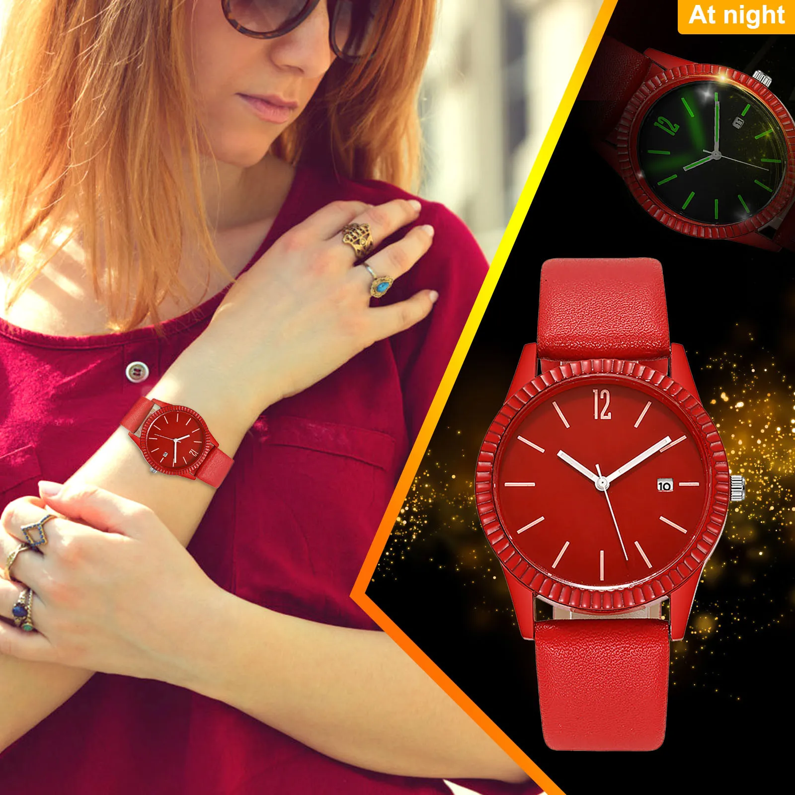 

Women's Leather Belt Ultra-thin Fashion Luxury Luminous Watches Ladies Simple-belt Watch Ladies Casual Ladies Watch Casual Women