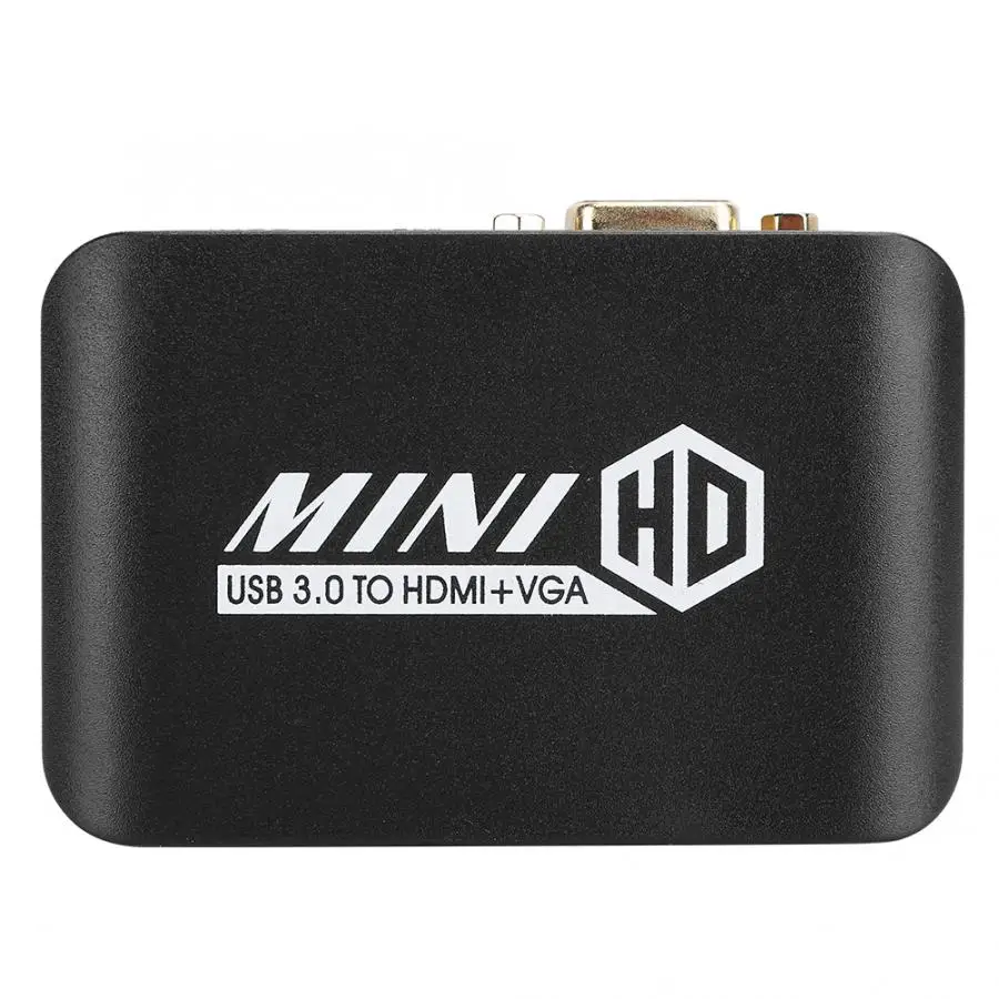 Преобразователь видеосигнала с поддержкой USB3.0 для 1080P в HDMI + VGA| |