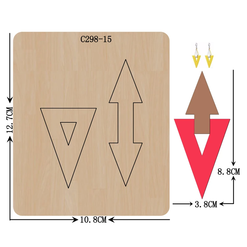 Новые деревянные штампы для скрапбукинга C 298 15 режущие совместимые с