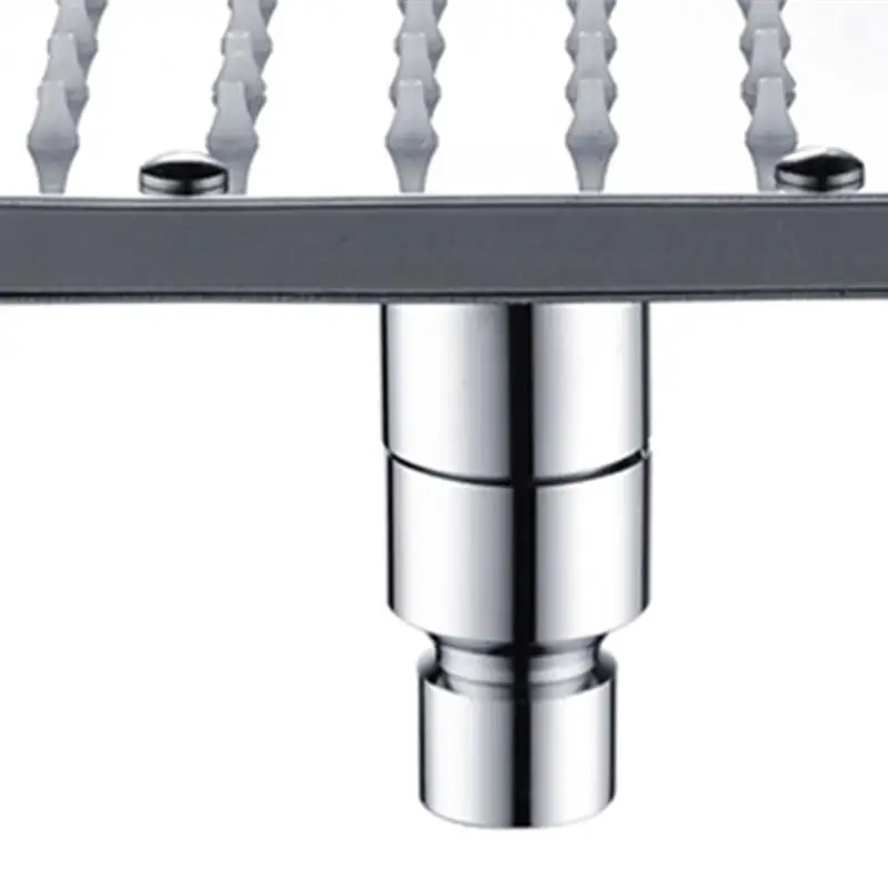 

No Batteries Led Shower Head Bathroom Accessories Square Shower Top Spray Colorful Tri-Color LED Top Sprayer Showerhead