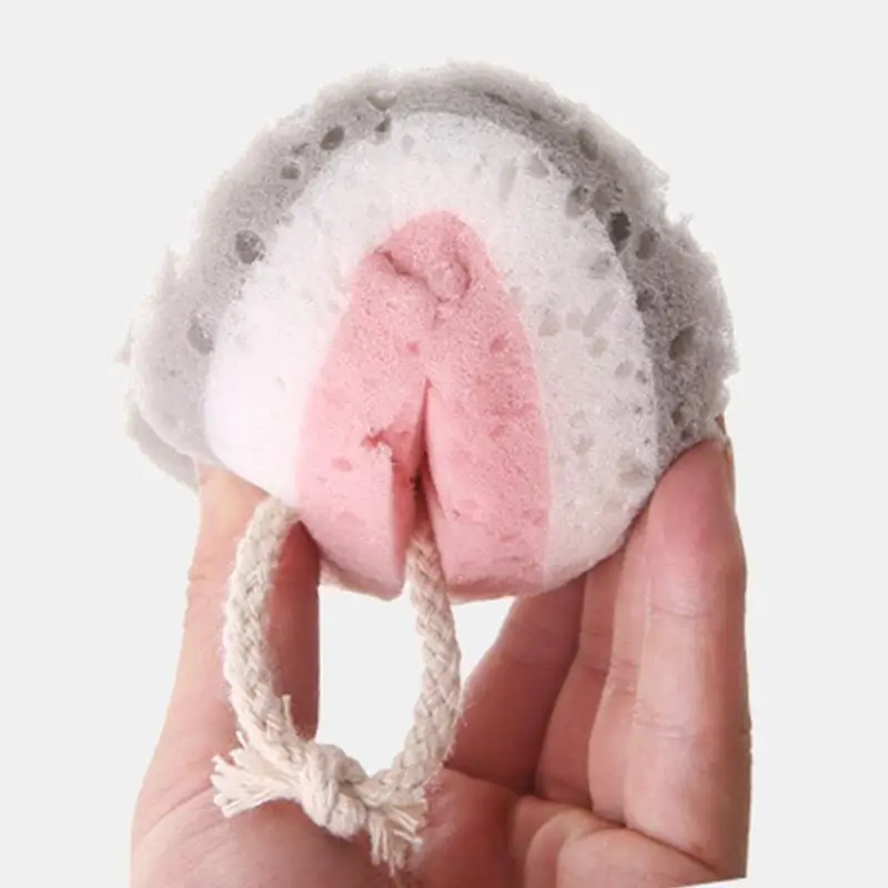 

Bath Sponge Brush With Rope Holder Shower Skin Clean Massage Soft SPA Foam Dead Skin Remover Moisturizing Scrubber