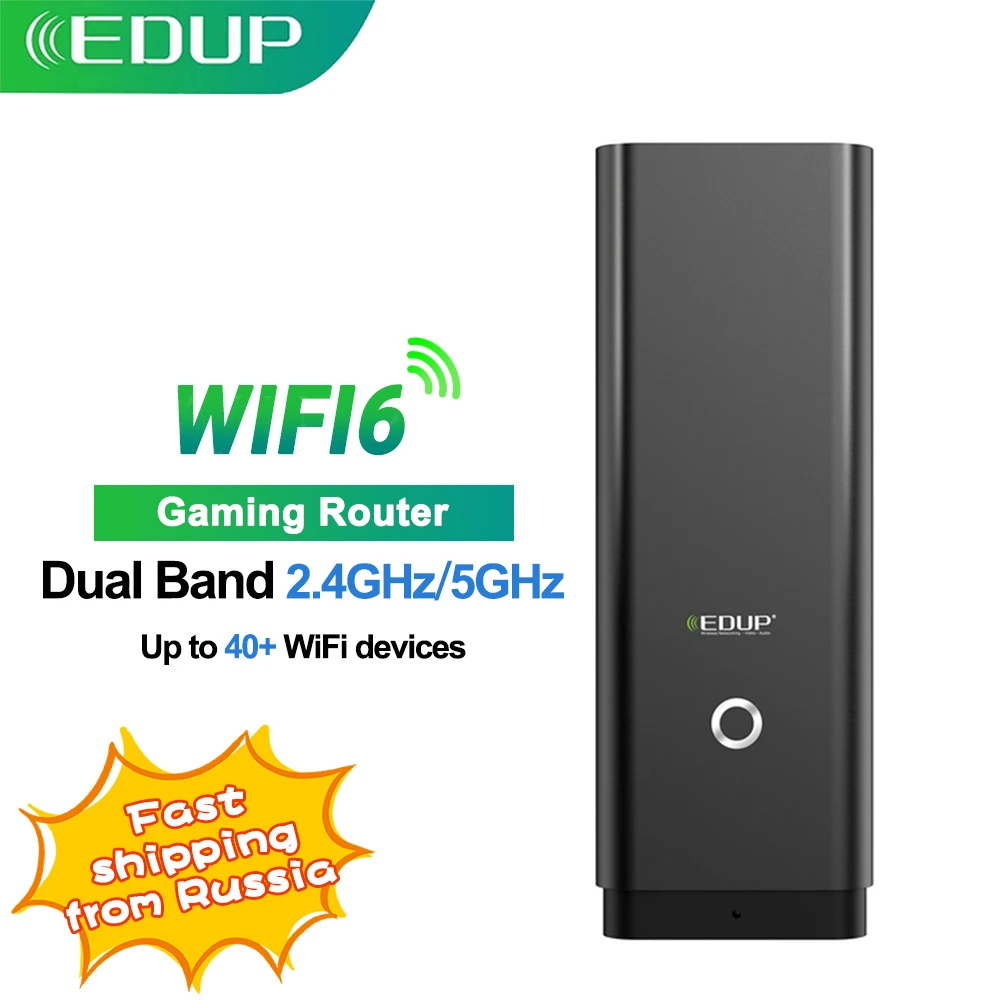

Wi-Fi-роутер EDUP беспроводной, 2,4 Мбит/с,/5 ГГц