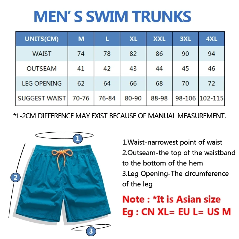 

New Quick Dry Summer Mens Siwmwear Beach Board Shorts Briefs For Man Swim Trunks Swimming Shorts Beachwear