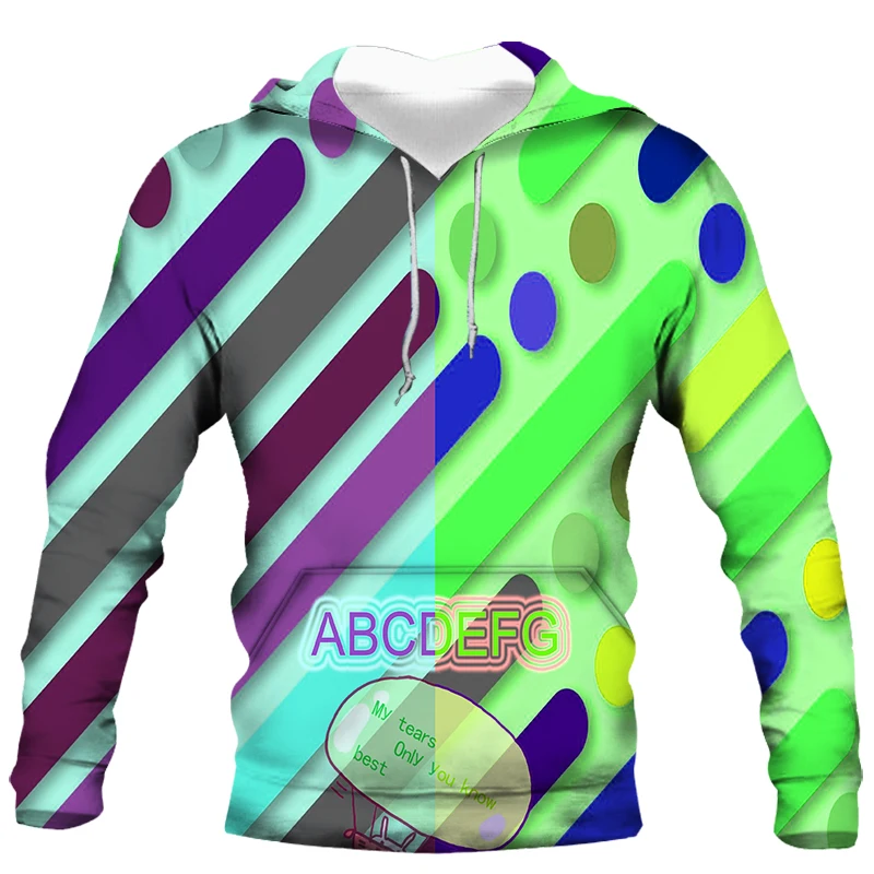 

Winter leisure new loose leisure element styles 2021 trendy fashion men's 3D digital printing art sweater sweater trend