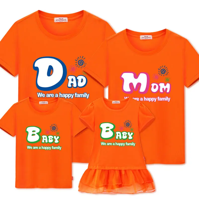 

Одинаковые наряды для семьи, одежда для отца, матери и я, одежда для девочек и мальчиков, Детская Повседневная футболка из 100% хлопка, подарок ...