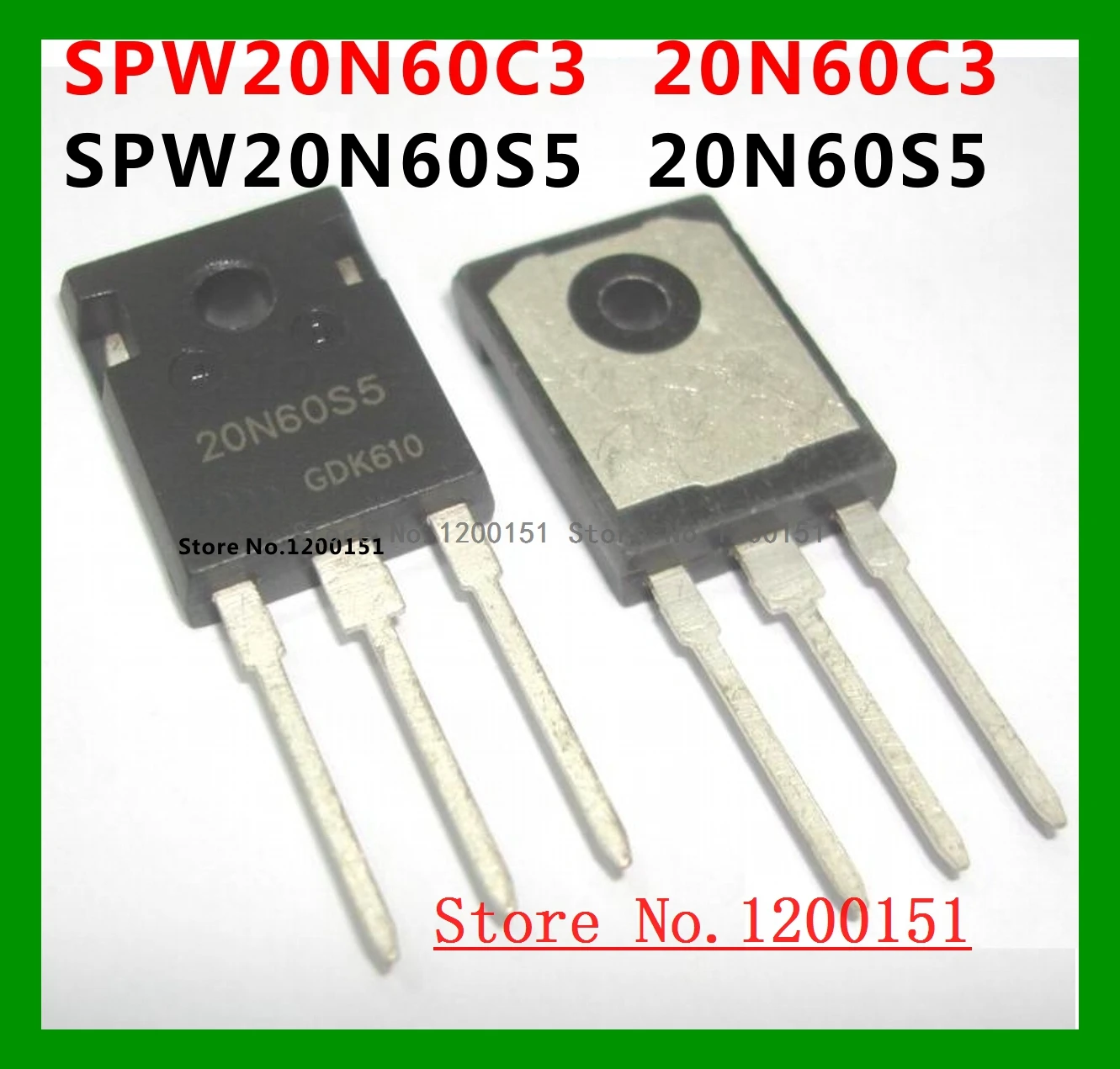 

SPW20N60S5 20N60S5 SPW20N60C3 20N60C3 N-канальный транзистор TO-247 600 в 20 А новый оригинальный в наличии