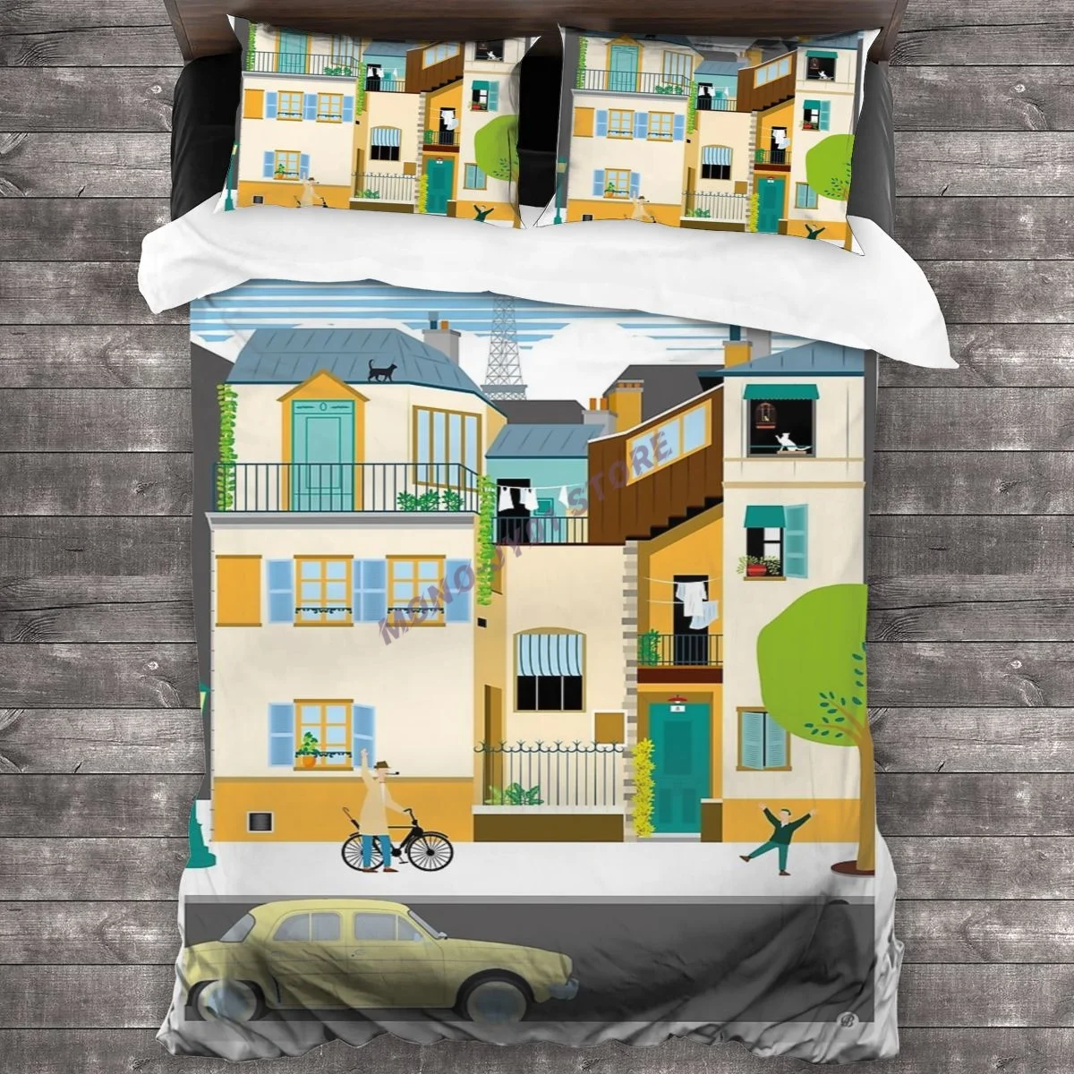 

A Little Boy And His Uncle (Movies & Houses) Bedding Set Duvet Cover Pillowcases Comforter Bedding Sets Bedclothes
