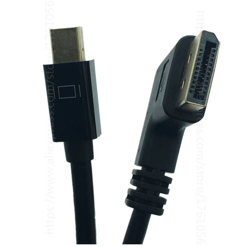 Кабель адаптер Thunderbolt Mini Displayport с прямым углом переходник DP на 90 градусов кабель