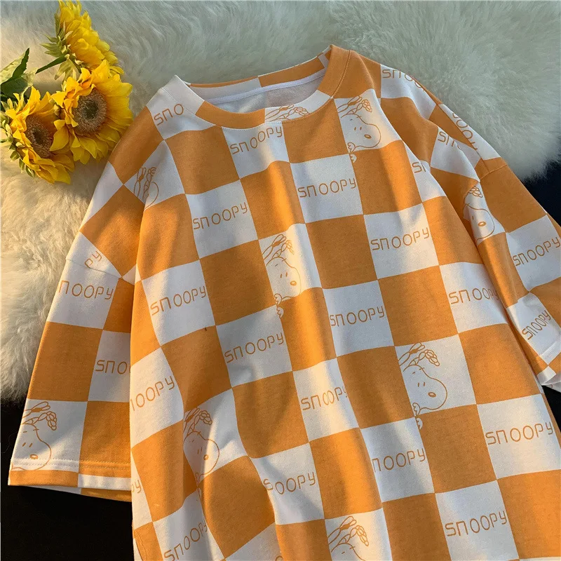 

Women's Oversized Short Sleeve Goth T-Shirts Urban Basic Haut Female Anime Kawaii Girl Korean Style loose Y2k Vogue Cute tshirt