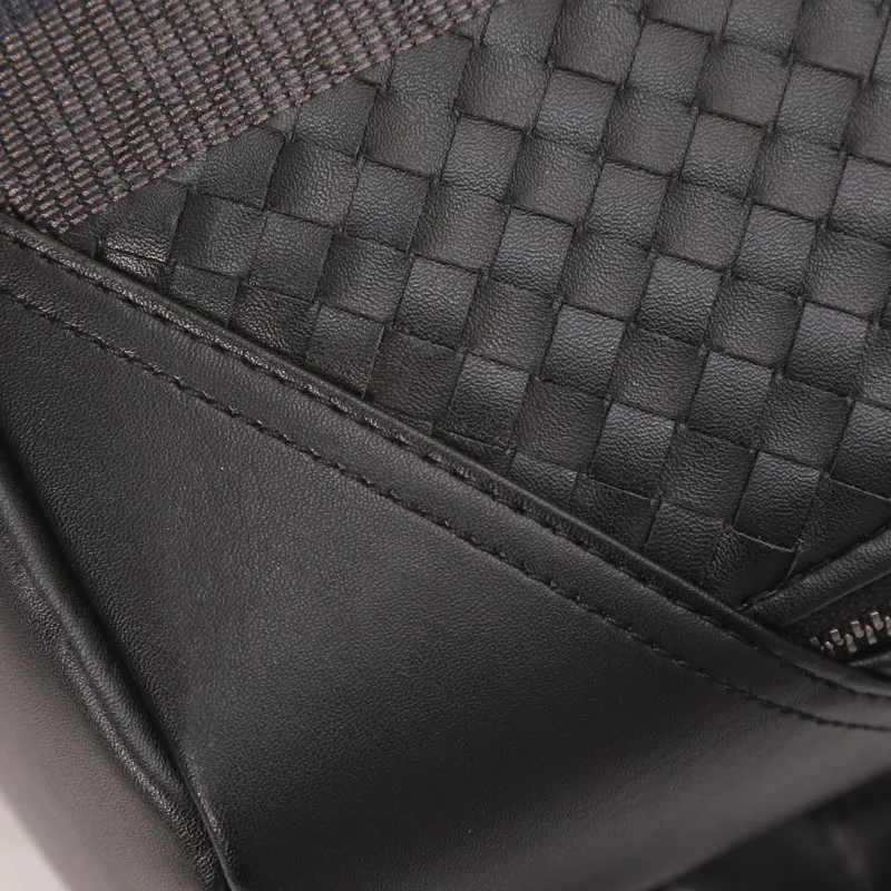 Мужская кожаная сумка kaisilidi с вышивкой двойная через плечо модный рюкзак из