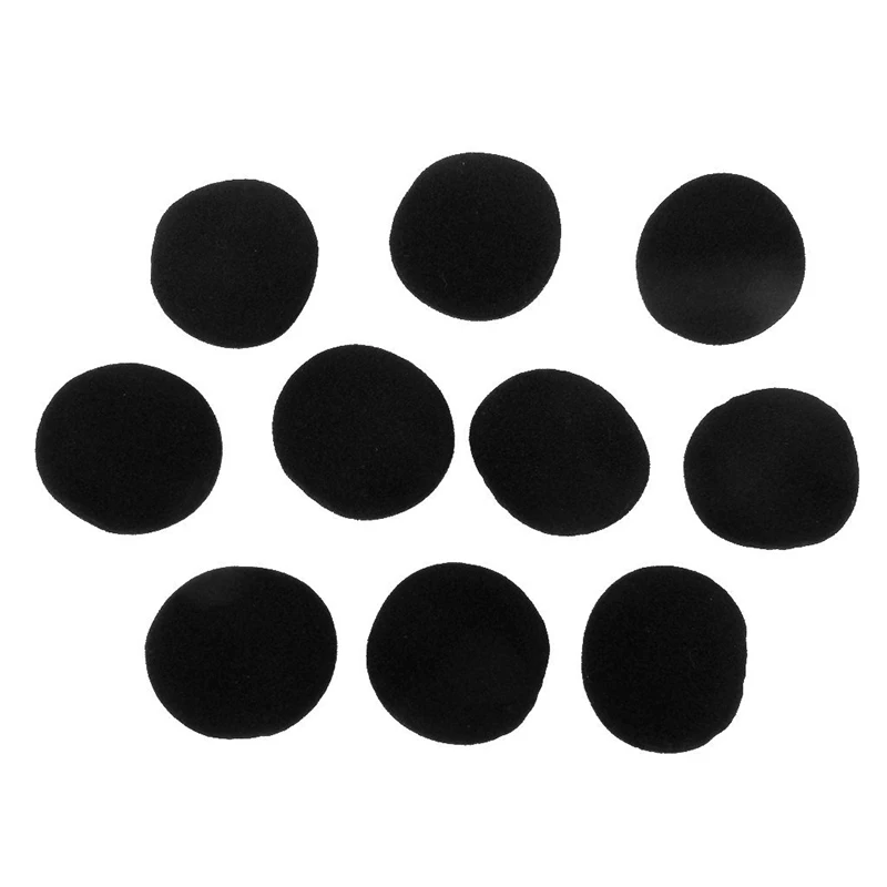 

Top Deals 5 Pairs 40mm Replacement Foam Cushion Headphone Cover - Black