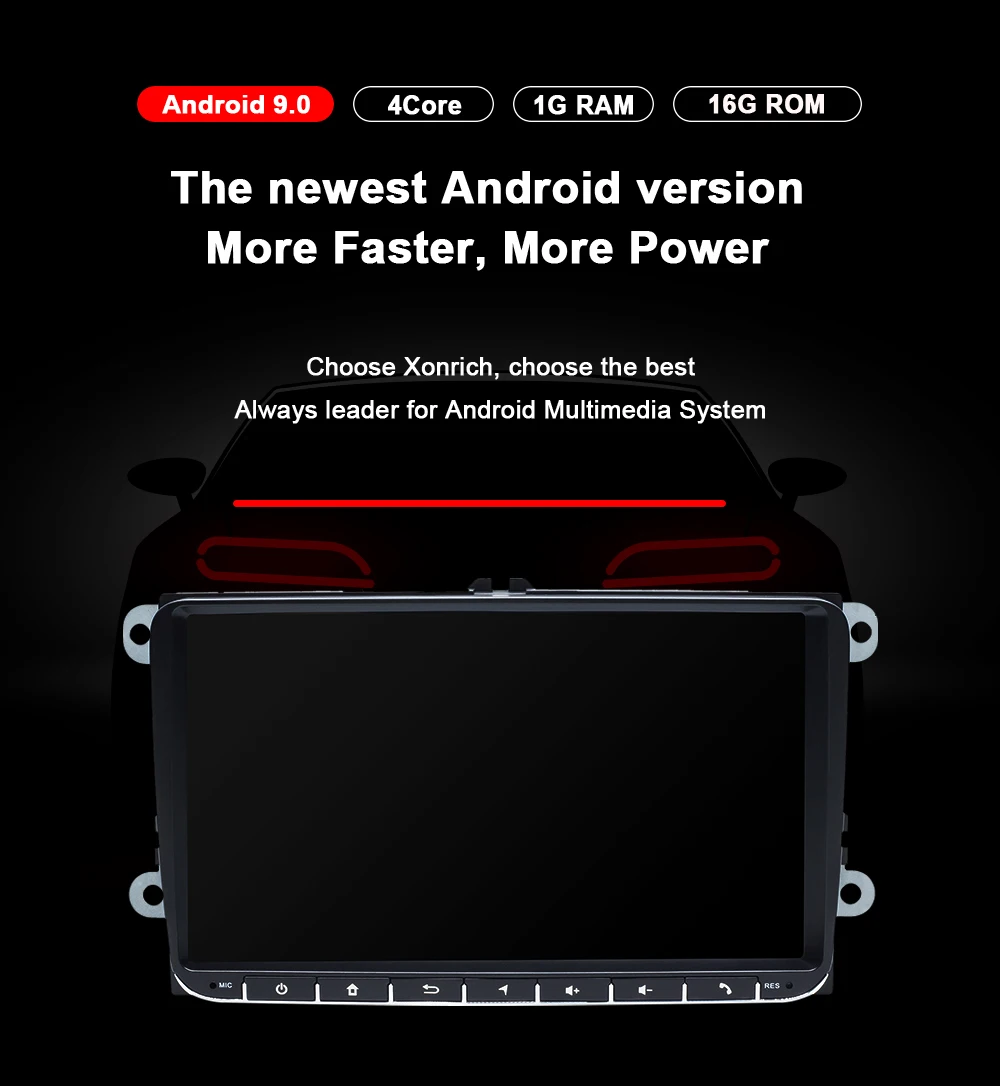 " 2Din Android 9 Автомобильный DVD Радио gps навигация для VW Passat B6 volkswagen Jeta touran Skoda Octavia 2 golf 5 6 мультимедийный плеер