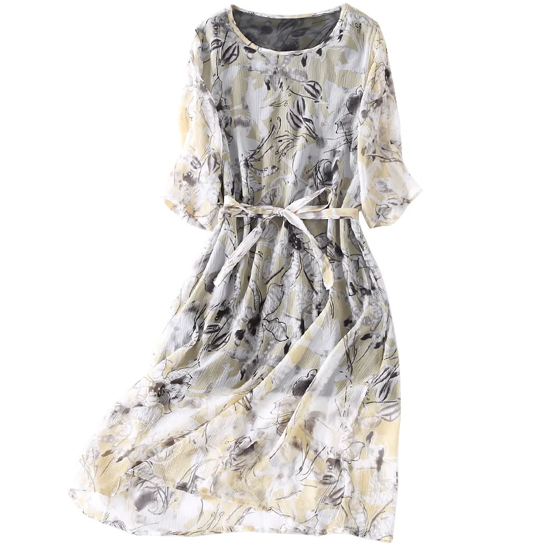 Новинка настоящее женское платье из 100 шелка натуральный шелк высокое качество