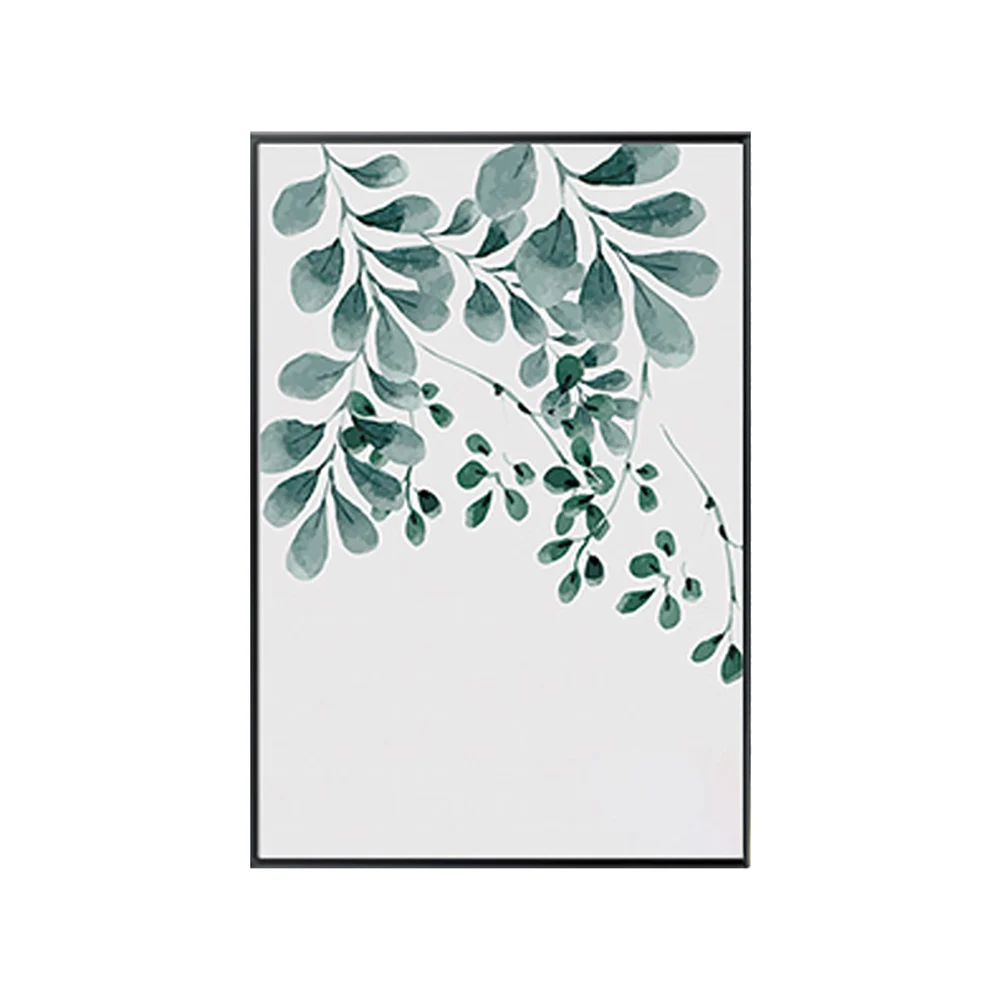 Картина на холсте растения зелень листья картина художественный плакат