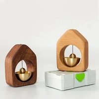 room decor wind chimes hanging decorations doorbell of suction door house wooden ornament solid wood wind chime bell