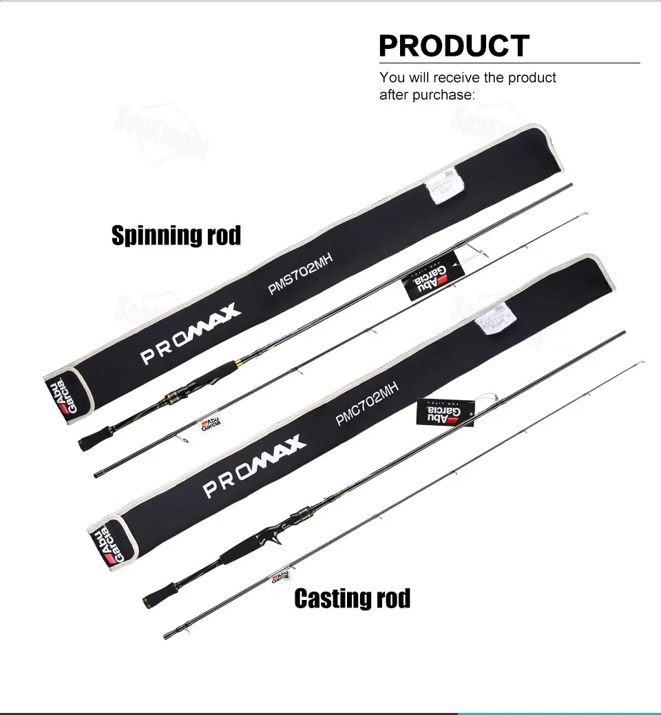 Abu Garcia PRO MAX PMAX спининг М MH ML мощность быстрый карбон спиннинг удочки кастинговое удилище 1.98M 2.13M 2.44M удочка зимняя удочка спининги для рыбалки карбон рыболовные снасти рыбалка для рыбалки