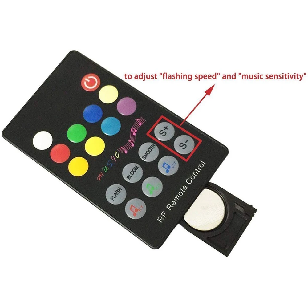 DC12V-24V 18 клавиш RGB музыкальный светодиодный пульт дистанционного управления РЧ