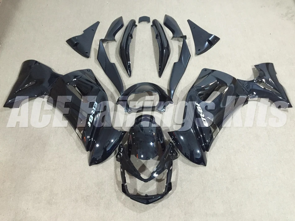 Легко Установка ABS Обтекатели комплект подходит для Kawasaki Ninja 650R ER-6F 06 07 08 650 ER6F 2006 2007 2008 Пользовательские черный