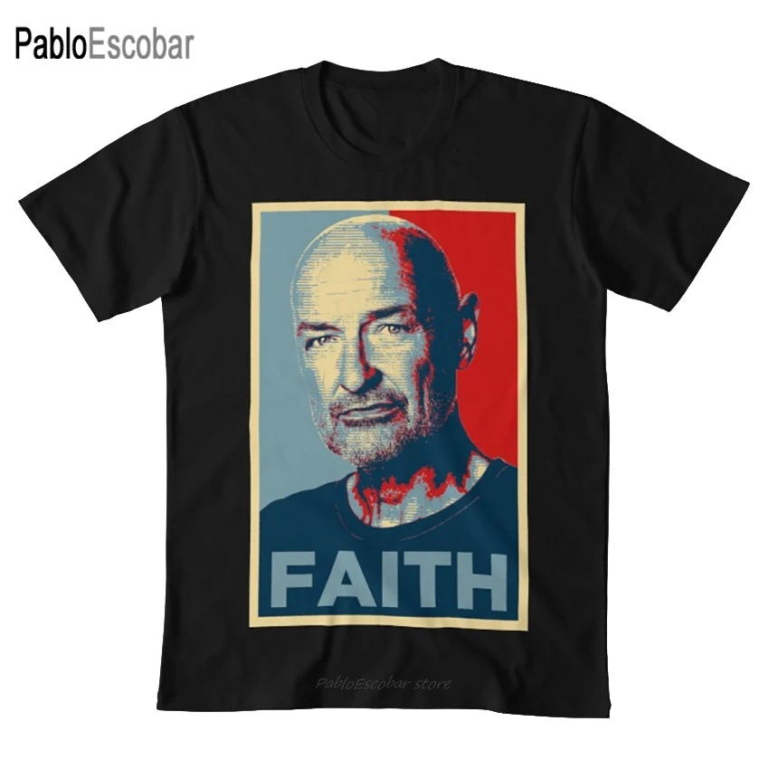 Футболка John Locke Lost-Faith серия потерянных потерь ТВ-шоу ТВ j abrams Обама надеюсь стиль |