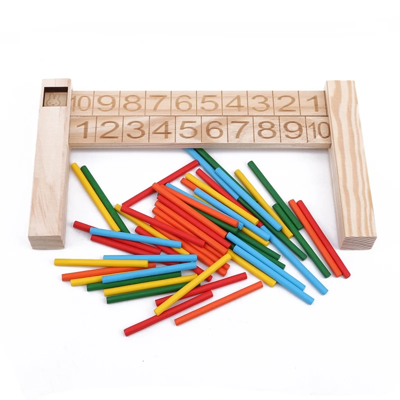 

New Wooden Educational Number Math Calculate Game Toy Mathematics Puzzle Toys Kid Early Learning Counting Material Kids Children